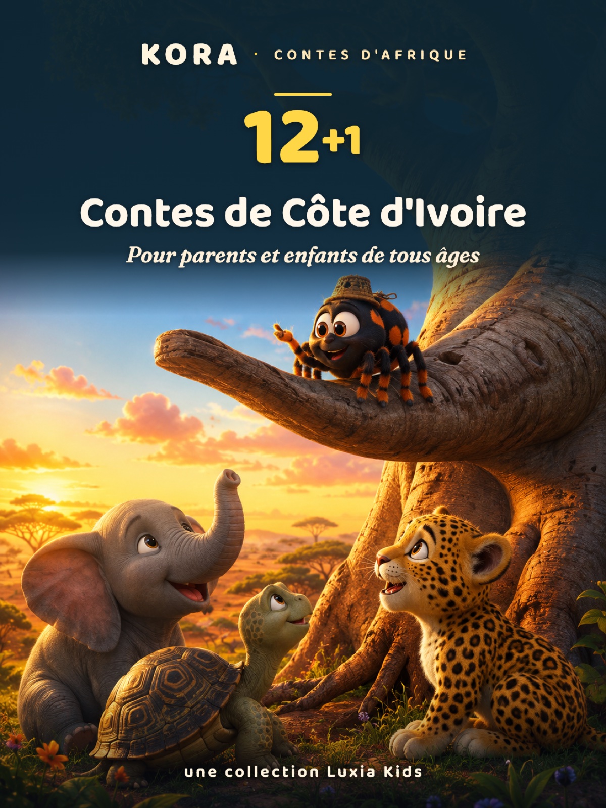 Couverture de Kora, 12+1 Contes de Côte d'Ivoire